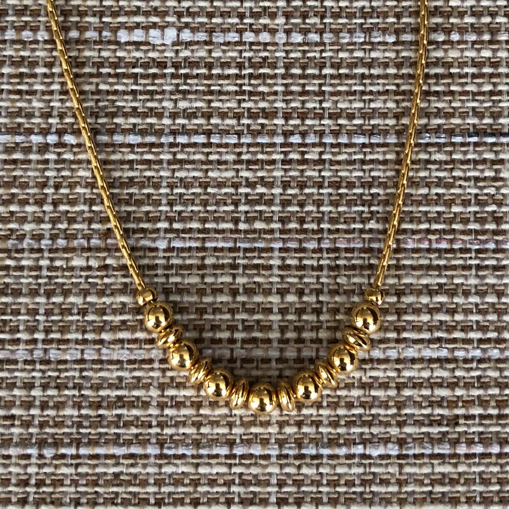 vintage Monet gold tone necklace